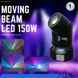 Moving Head Beam Led 150 Watt Prism 6/12 Garansi 1 Thn