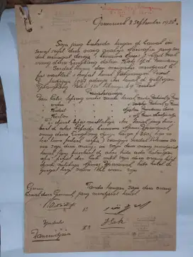 Kertas Segel 1½ Gulden 1925 di Gumuruh Bandoeng