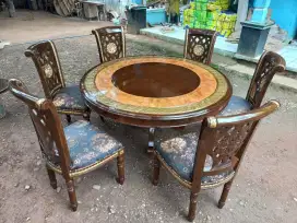 Meja makan bundar k6 bayar cod