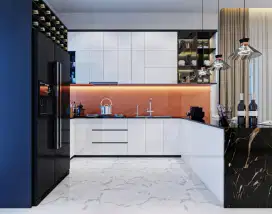 KITCHEN SET MINIMALIS TERBARU COSTUM