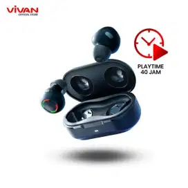 Headset Earphone TWS Wireless Bluetooth Wired Original Vivan Robot