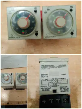 Timer Omron H3CR-F8,Double jarum kaki 8 220VAC