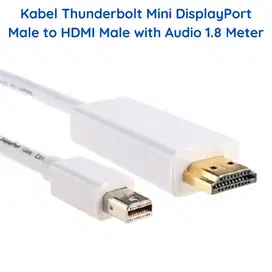 Kabel Thunderbolt Mini DP DisplayPort to HDMI Audio HDTV iMac Notebook