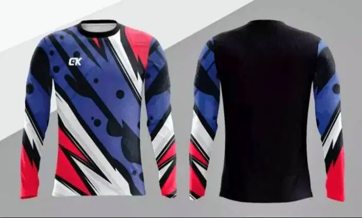 Jersey kaos baju olahraga lengan panjang 01 Printing