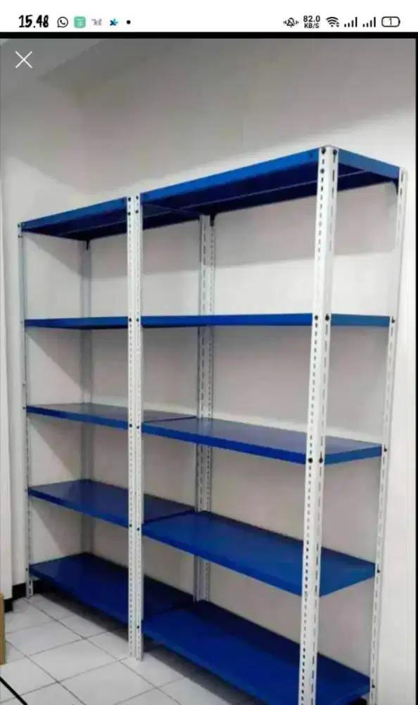 Rak besi siku lubang multifungsi viral