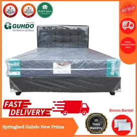 [COD] Springbed Guhdo Newprima 160 x 200 cm Full Set Divan Sandaran