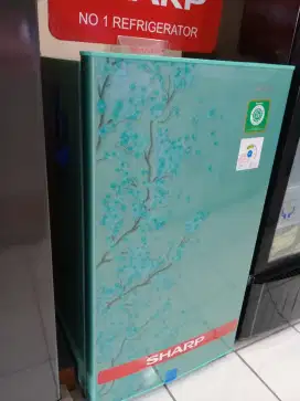 Bisa Cicilan.Kulkas 1 pintu sharp (sj-n162d-sh) hijau sakura~133 liter