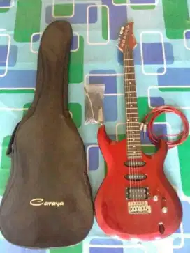 (Gitar elektrik fullset lengkap dgn tambahan dapat tas & kabel sound)