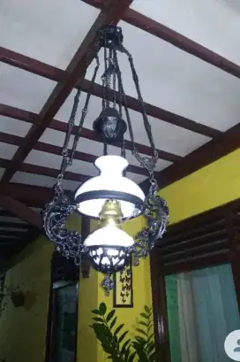 lampu gantung kerek antik diameter kap 18cm