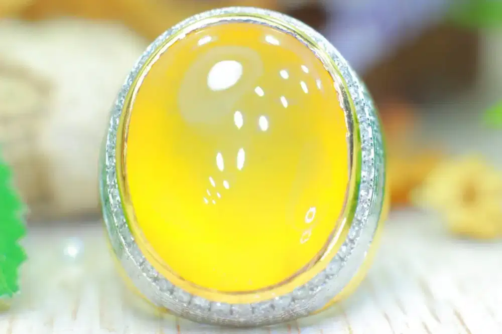 Cincin Yellow Agate Unix