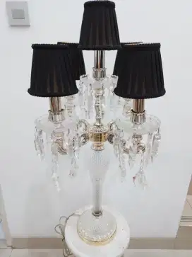 Lampu duduk kristal Made in italy cab.5. T.83cmx L.44cm