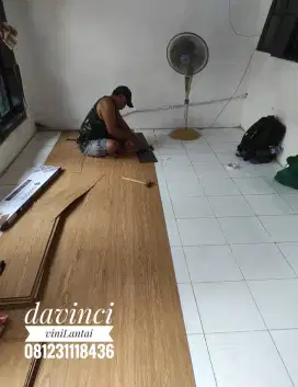 Vinil lantai, awet, anti rayap & bisa di pel