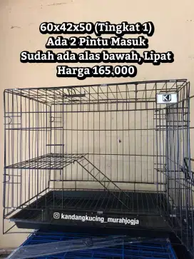 NEW KANDANG KUCING LIPAT TINGKAT 1