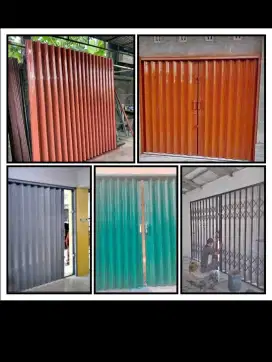 Pintu ruko follding gate rolling door murah