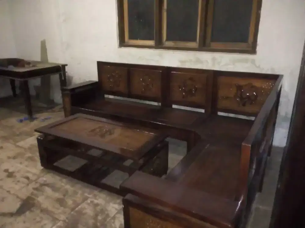 Kursi Sudut / L Jati model jepara