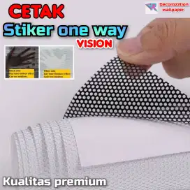 Stiker one way vision/ stiker kaca film / stiker kaca