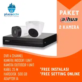 PROMO  PAKET 2 CAMERA DAHUA 2MP