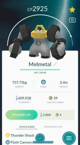 TRADE MELMETAL MYTHICAL POKEMON GO