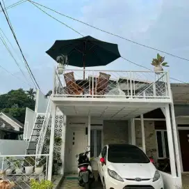 Balkon tangga putar bahan tebal