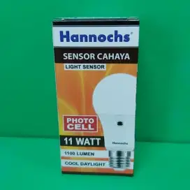 Lampu Sensor Cahaya Light Sensor Automatis 11 Watt Hannochs