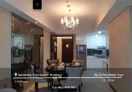 Disewakan Apartemen Casa Grande Residence 3BR Full Furnished View Pool