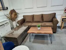 PROMO SOFA L PUTUS MINIMALIS tanpa meja