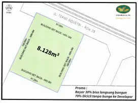 Kavling Industri 8.128m di kawasan Jababeka 8 cikarang dkt Lippo - 1