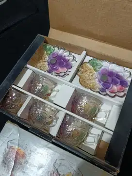 CANGKIR SET CANTIK MERK SOGA JAPAN / CANGKIR UNIK / CANGKIR JADUL