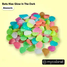 Batu Hias Dekorasi Glow In The Dark/Batu Aquarium/Garden Stone 100 pcs