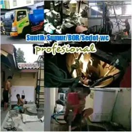 Ahli ledeng saluran mampet sedot wc tinja sumur bor gali suntik kuras