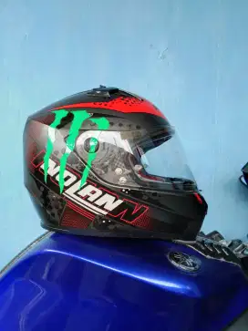 HELM NOLAN N64 BLACK RED FULL BOX