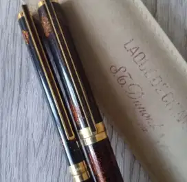 Pulpen & signpen St DuPont Gold Dust Series sepasang made in Germany