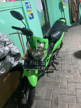Kawasaki athlete hijau plat L normal lengkap
