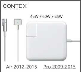 Charger Macbook Air/Pro 2009 - 2015 Kabel L  T 45W retina 60W 85W All