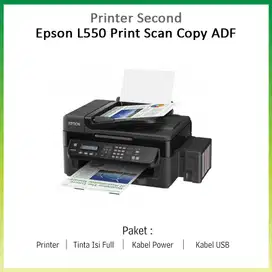 PRINTER SECOND EPSON L550 PRINT SCAN COPY ADF FAX