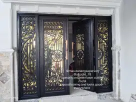 Best Seller : Pintu Rumah Klasik Laser cutting metal