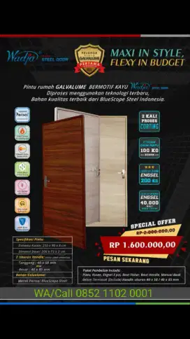 Pintu Baja, Pintu Rumah, Pintu Kamar