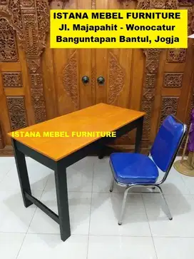 Paket Set Meja Kursi Busa Kerja Kantor Tulis Komputer Belajar Kost #KS