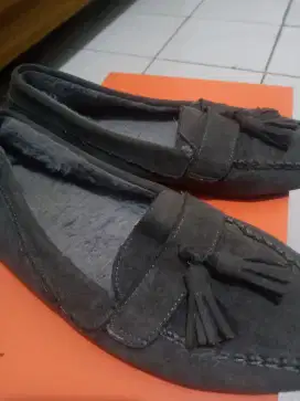 Sepatu Loafer bludru musim dingin