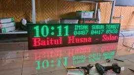 Jadwal sholat ukuran 160 x 32