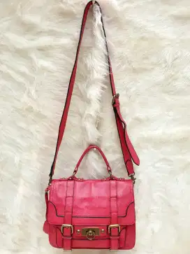Tas Import Eks Frye Selempang Sling Bag Bahu Handbag Kulit Asli Pink