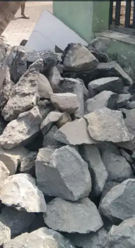 Batu kali, batu kewal berbagai ukuran