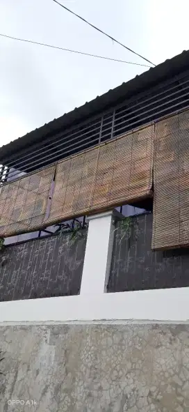 krey atau wide atau tirai bambu hijau dan hitam bayar COD