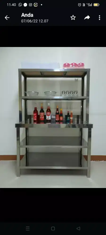 MEJA DAPUR STAINLESS