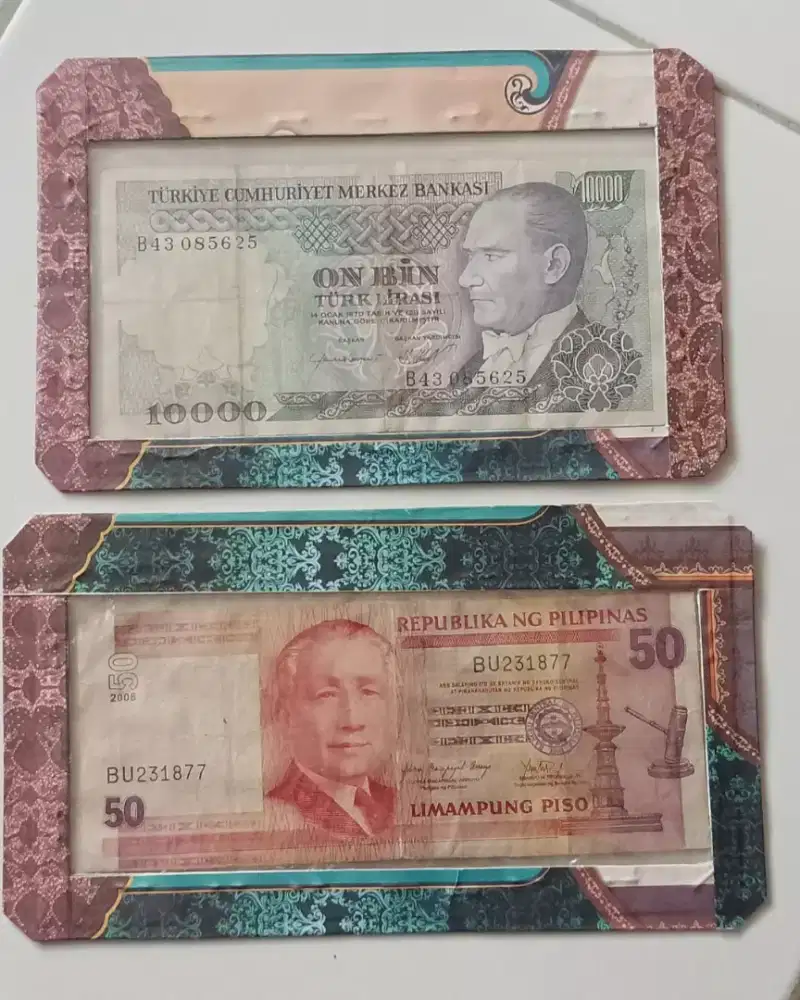 Uang kuno Turki & Philipina
