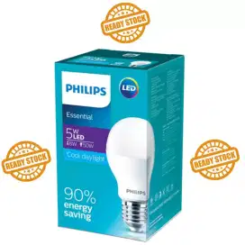 Lampu LED Philips 5watt, nyala putih terang