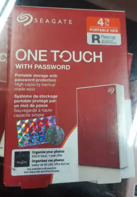 Hard Disk Hardisk External Portable 4TB Seagate One Touch