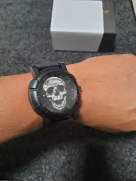 Jam tangan skull keren dan cakep UK 45mm