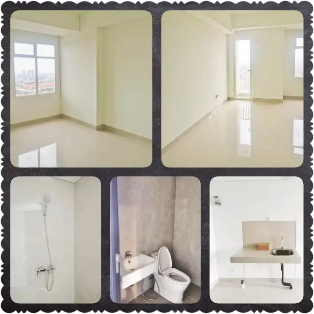 Sewa diluar SC- kosongan tanpa ac -- Klaska residence studio atau 1br