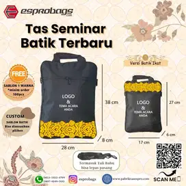 TAS SEMINAR BATIK TERBARU Versi Batik Ikat